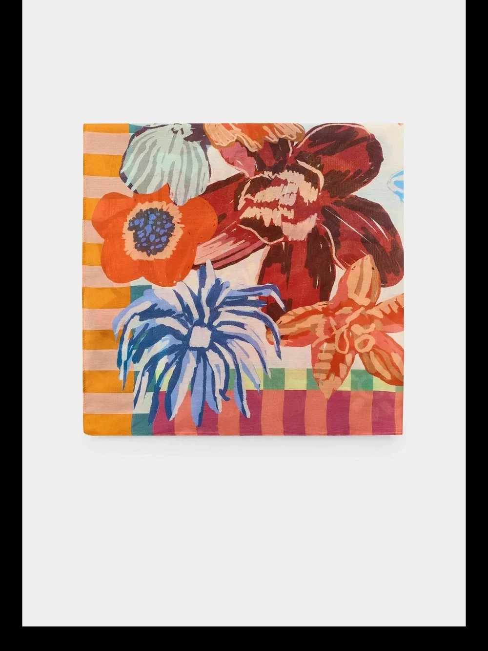 Zara modal silk scarf, 80x80 cm,